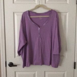 White Stag Purple Shirt 5X ( 30W/32W )